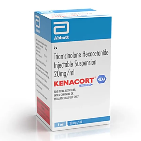 Kenacort Hexa Injection 20 Mg (Triamcinolone Hexacetonide) is a steroid. | RX Supply