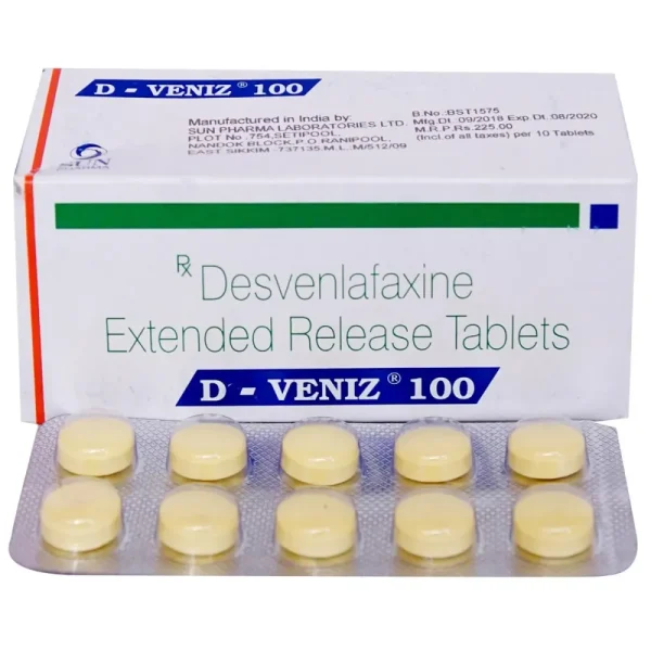 D-Veniz Tablet ER (Desvenlafaxine) is a prescription medicine used in the treatment-RX Supply