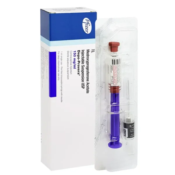 DEPO PROVERA 150 MG INJECTION (MEDROXYPROGESTERONE)  is a long-acting hormone injection used to prevent pregnancy.