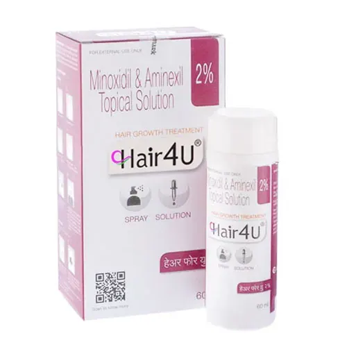 HAIR 4U SPRAY/SOLUTION is an effective hair loss treatment that combines the power of minoxidil and aminexil to stimulate hai