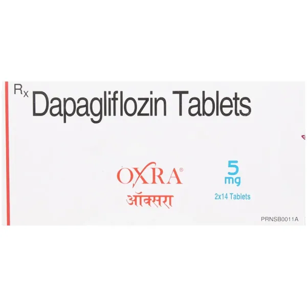 Oxra 5 mg (Dapagliflozin) is used alone or in combination with other medicines to treat | RX Supply