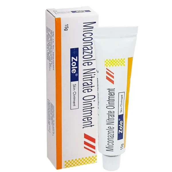 ZOLE OINTMENT (MICONAZOLE)is an effective antifungal treatment. It is used to treat skin