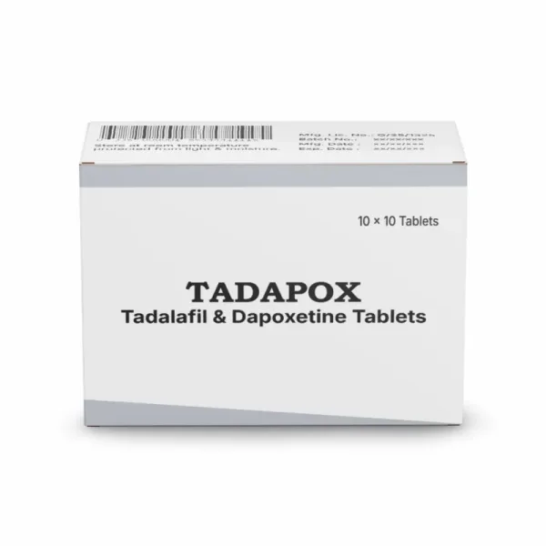 Tadapox (Tadalafil/Dapoxetine) is a special drug that treats two illnesses with just one-RX Supply