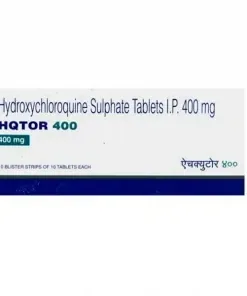 Hydroxychloroquine 400 mg tablets are used to treat autoimmune diseases such as rheumatoid arthritis and systemic lupus eryth