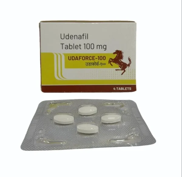 Udenafil 100mg (Udaforce) is used for the treatment of erectile dysfunction (ED) in men.-RX Supply