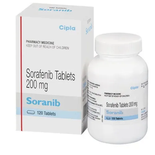 Sorafenib 200 mg Tablet (Soranib) is a prescription medication used to treat kidney and liver cancer.
