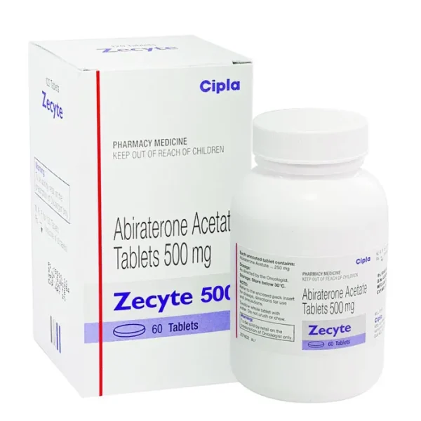 Zecyte (Abiraterone) is a prescription medication used to treat advanced prostate cancer in men.