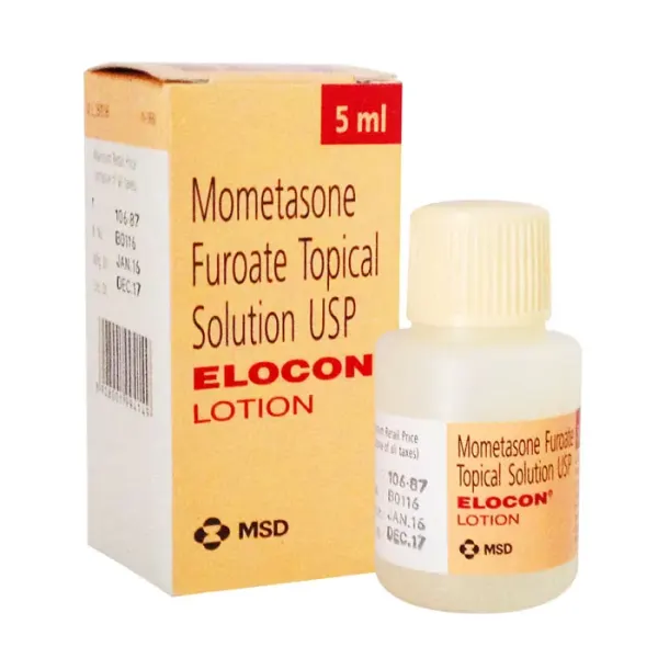 ELOCON LOTION (MOMETASONE FUROATE) is a topical corticosteroid that is used to treat various skin conditions