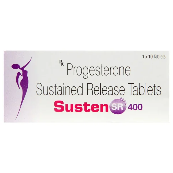 Susten SR 400mg Tablet is a natural female sex hormone, progesterone | RX Supply