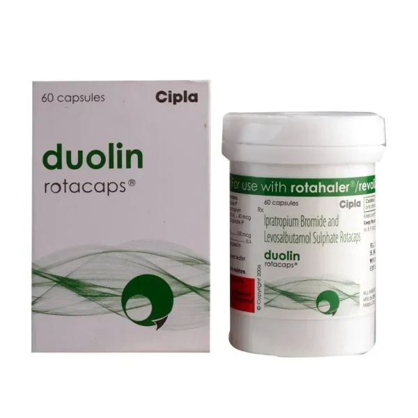 Duolin Rotacaps 100mcg/40mcg (Levosalbutamol/Ipratropium) is used for the treatment | RX Supply