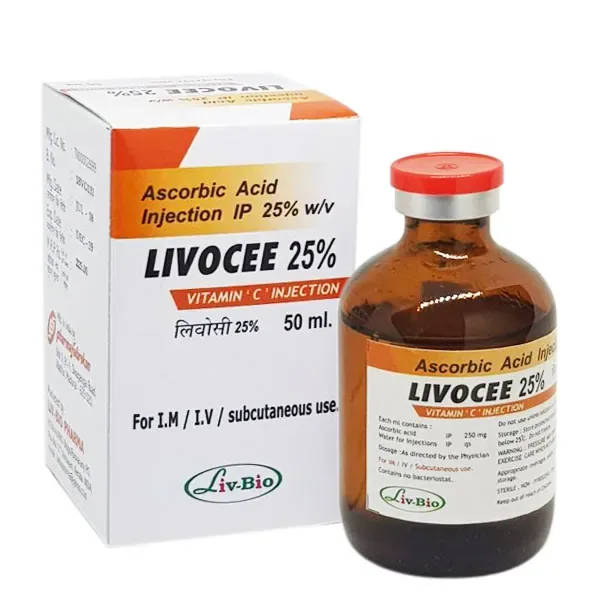 ASCORBIC ACID 50 ML (VITAMIN C) (ASCORBIC ACID) is a powerful antioxidant vitamin C