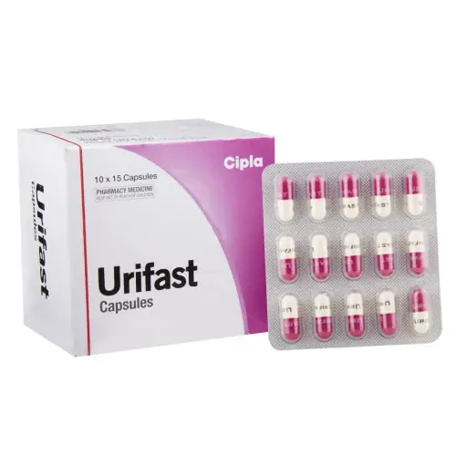 URIFAST 100MG (NITROFURANTOIN) is a powerful antibiotic used to treat urinary tract infections.