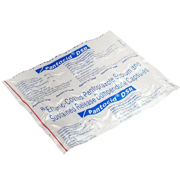 PANTOCID DSR is a combination of pantoprazole and domperidone, used to treat stomach ulcers