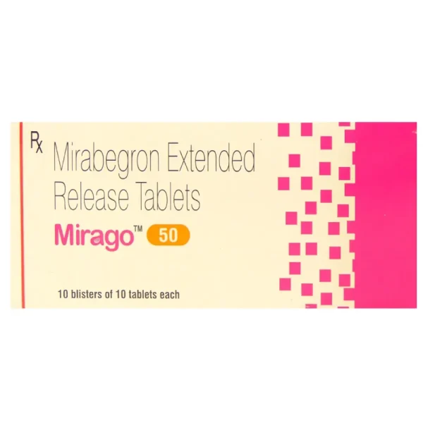 Mirago 50mg Tablet (Mirabegron Extended 50mg) is used to treat symptoms of overactive bladder-RX Supply