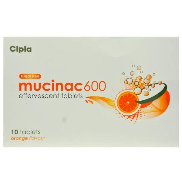 Mucinac (Acetylcysteine) Tablet Orange Sugar Free is a prescription medicine used-RX Supply