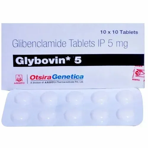 Glybovin (Glibenclamide) is a medicine used to treat type 2 diabetes mellitus in adults-RX Supply
