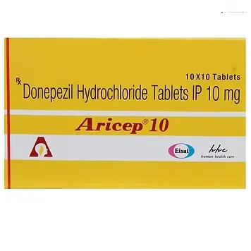 Aricep 10 mg Tablet is used to treat mild to moderate dementia in Alzheimer’s disease,/RX Supply