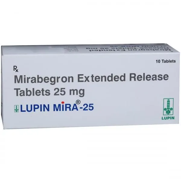 Lupin Mira 25mg Tablet (Mirabegron 25) is used to treat symptoms of overactive bladder-RX Supply