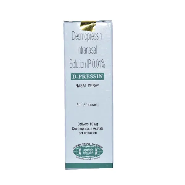 D-Pressin Nasal Spray 5ml (Desmopressin) is used in the treatment of diabetes insipidus | RX Supply