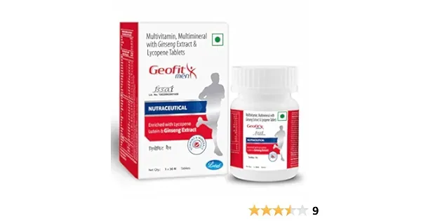 Geofit Men Tablets are multivitamin, multimineral tablets with herbal extracts for the health and wellbeing of men.