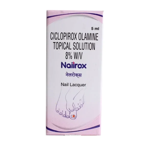 Nailrox Nail Lacquer (Ciclopirox) is an antifungal medicine used for the treatment of fungal-RX Supply