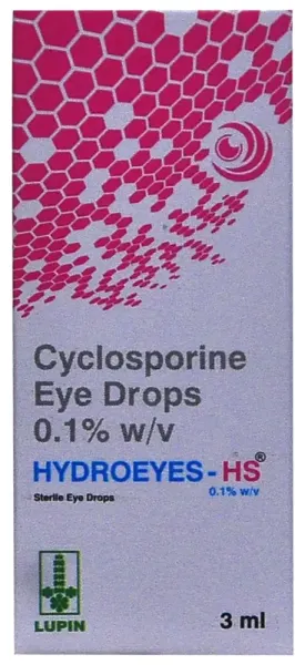 Hydroeyes HS Eye Drop (Ciclosporin) is a medicine used for the treatment of dry eyes-RX Supply