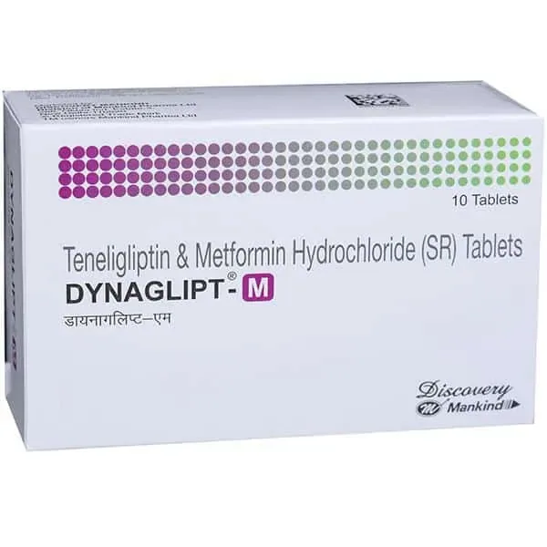 Dynaglipt-M Tablet SR (Metformin/Teneligliptin) is a combination of two medicines-RX Supply