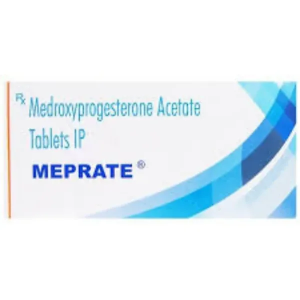 Meprate 10mg Tablet is similar to the progesterone hormone naturally produced by the body.