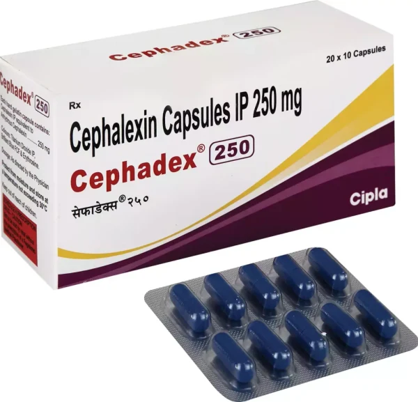 Cephalexin 250 (Cephadesx) is a popular antibiotic used to treat a variety of bacterial infections-RX Supply