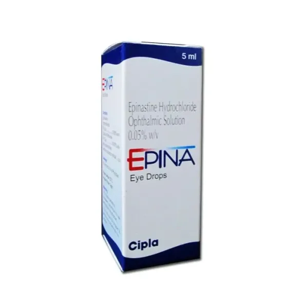 Epina Eye Drop is an antihistaminic medication. It is used to treat inflammation of eyes-RX Supply