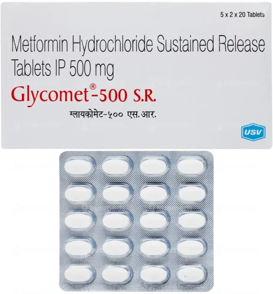 Glycomet 500 SR (Metformin) is a medicine used to treat type 2 diabetes mellitus | RX Supply
