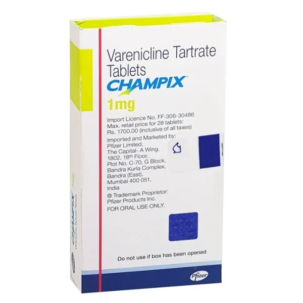 CHAMPIX (VARENICLINE) is a prescription medicine used to help adults stop smoking.