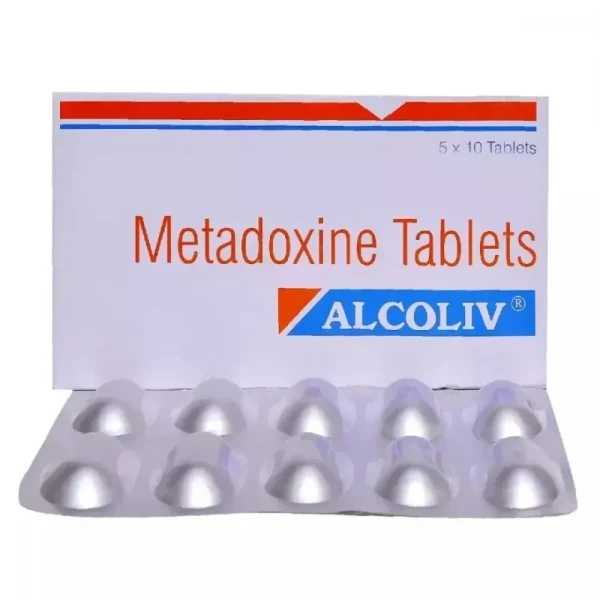 Alcoliv Tablet (Metadoxine) is an antioxidant medicine used to treat alcoholic fatty liver-RX Supply