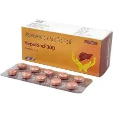 Hepakind 300mg Tablet (Ursodeoxycholic 300mg) is used to dissolve gall stones in various liver-related disorders/RX Supply