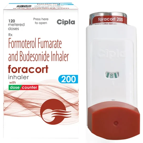 Foracort Inhaler 200mcg (Budesonide / Formoterol) is a combination of two medicines | RX Supply