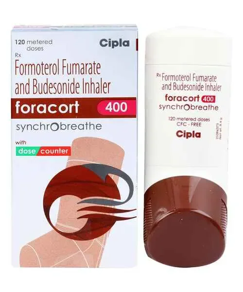 Foracort Synchrobreathe Inhaler 400 mcg (Budesonide/Formoterol) is a combination | RX Supply