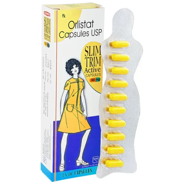 SLIMTRIM (ORLISTAT) is a weight-loss medication that helps reduce fat absorption from your diet.