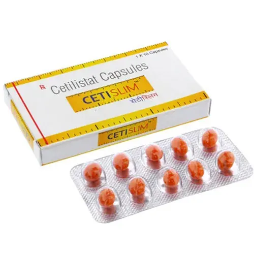 CETISLIM (CETILISTAT) is a weight-loss drug used in combination with a reduced-calorie