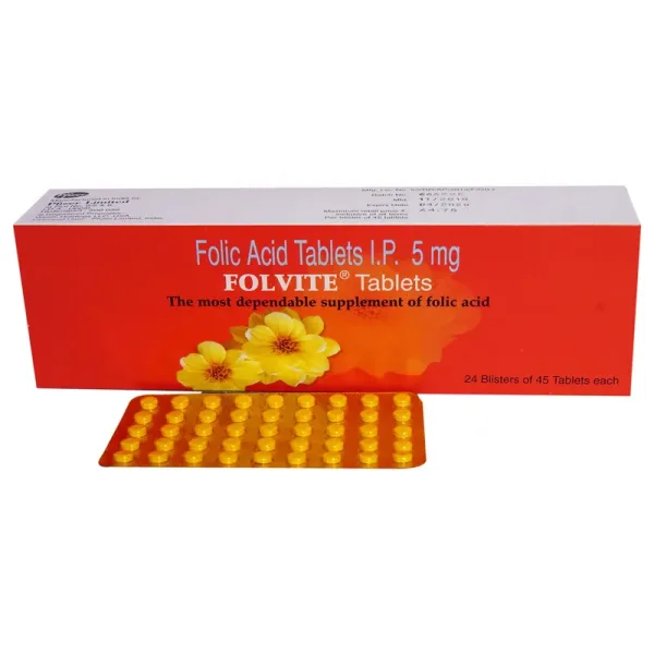 Folvite 5mg Tablet (Folic Acid)