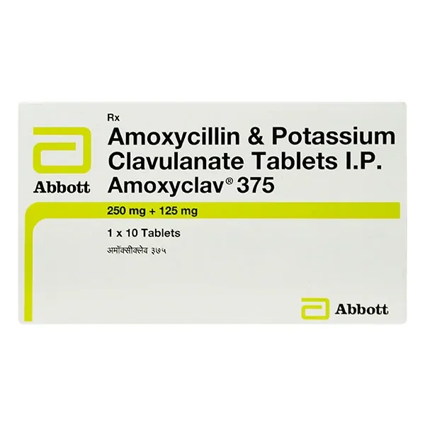 Amoxyclav 375 (Amoxicillin/Clavulanic Acid) is an antibiotic that helps your body fight | RX Supply