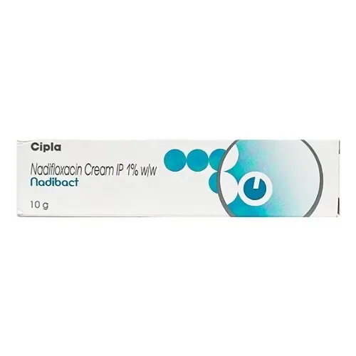 Nadibact Cream (Nadifloxacin) is an antibiotic that helps in the treatment of bacterial skin-RX Supply