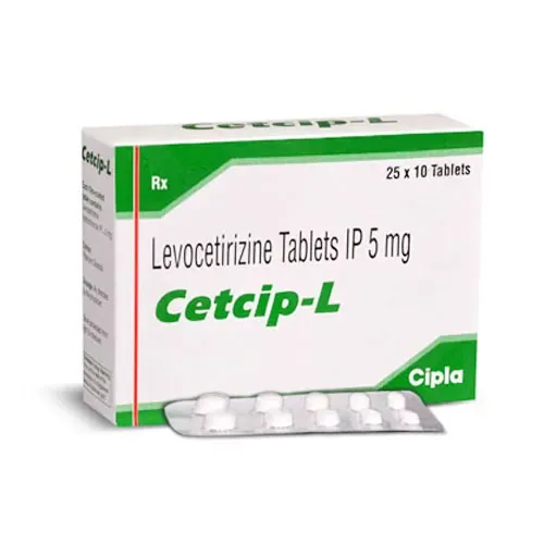 CETCIP L (LEVOCETIRIZINE) is an antihistamine used to relieve allergy symptoms such as itchy