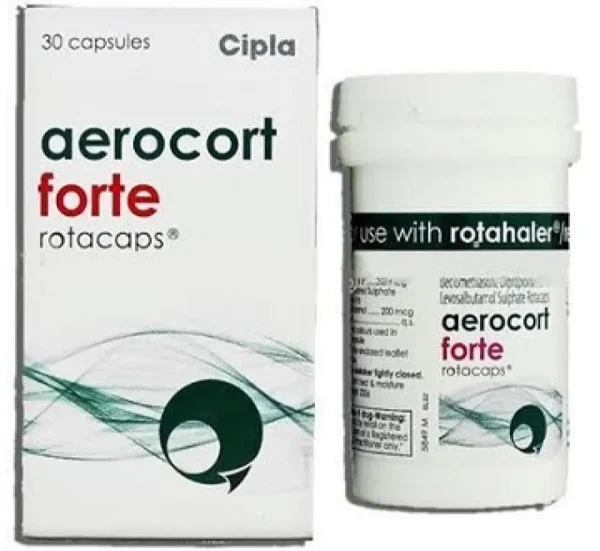 Aerocort Forte Rotacaps 200mcg/100mcg(Beclometasone/Levosalbutamol) is used | RX Supply