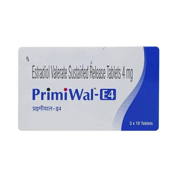 Primiwal E4 Tablet (Estradiol Valerate) is a female sex hormone (estrogen) | RX Supply