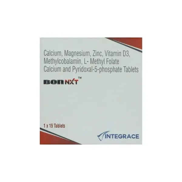 Bon NXT Tablet is a dietary supplement formulated with calcium citrate malate, magnesium, zinc, vitamin D3, vitamin B12 and o