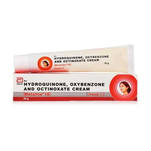 Melalite 15 Cream is a combination medicine that is used in the treatment of hyperpigmentation of the skin.