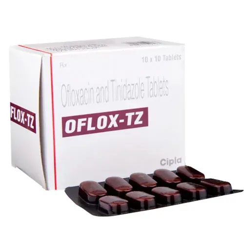 OFLOX TZ is a combination of two antibiotics, Tinidazole and Ofloxacin, used to treat a variety of bacterial infections