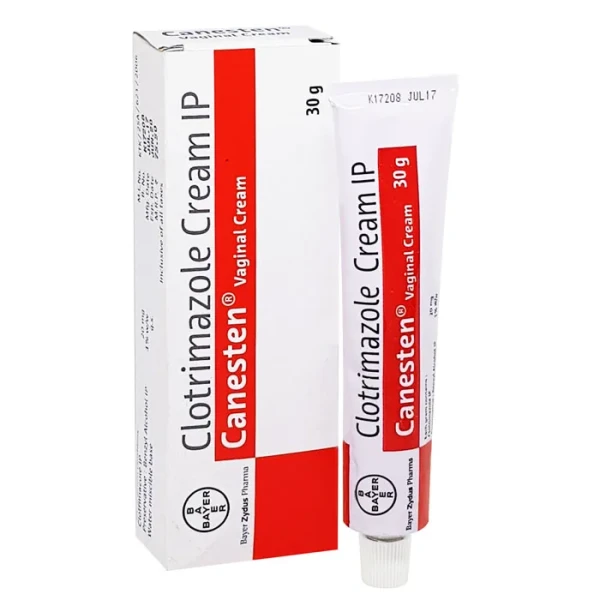 CANESTEN VAGINAL CREAM 30 G (CLOTRIMAZOLE) is an effective antifungal cream used to treat yeast and other fungal infections.