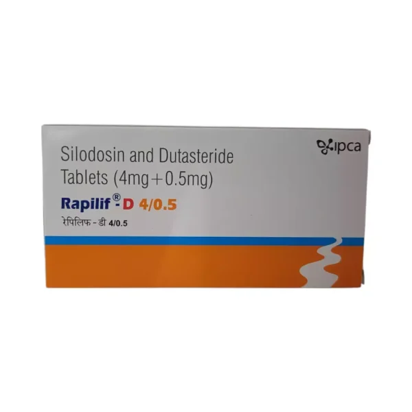 Rapilif D 4/0.5 Capsule (Silodosin 4mg/Dutasteride 0.5mg) is a combination of two medicines-RX Supply
