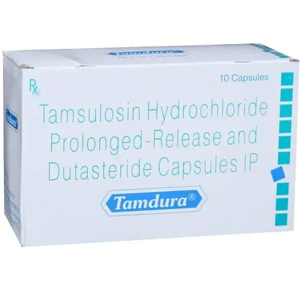Tamdura Capsule (Tamsulosin 0.4mg/ Dutasteride 0.5mg) is a combination of two medicines-RX Supply